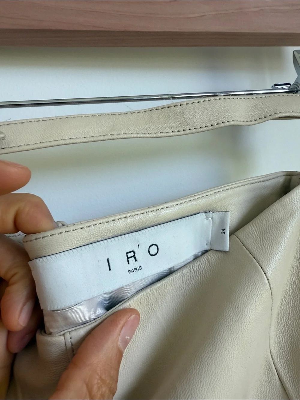 IRO jaja mini lamb leather mini skirt with belt - Picture 4 of 5